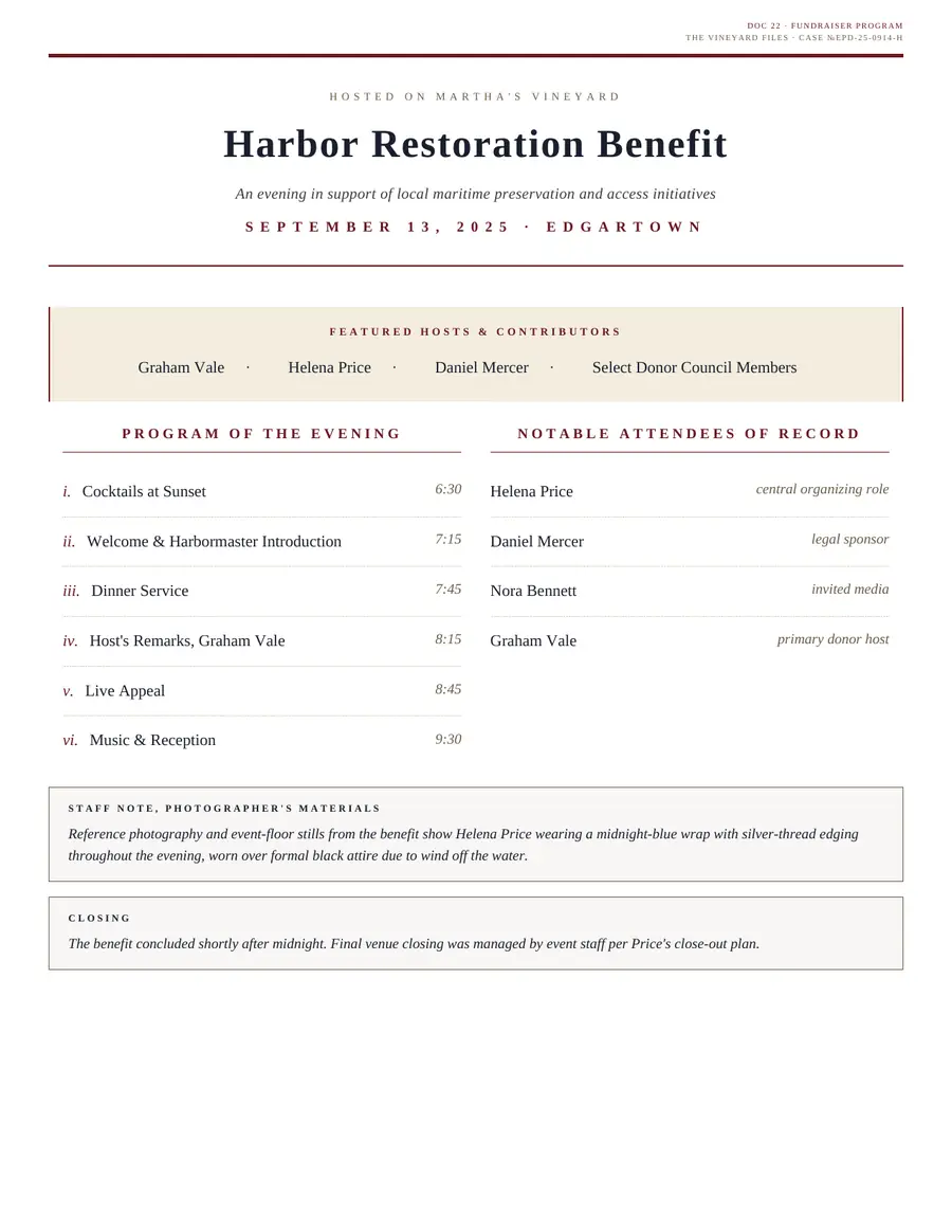 Doc 22 &middot; Benefit program